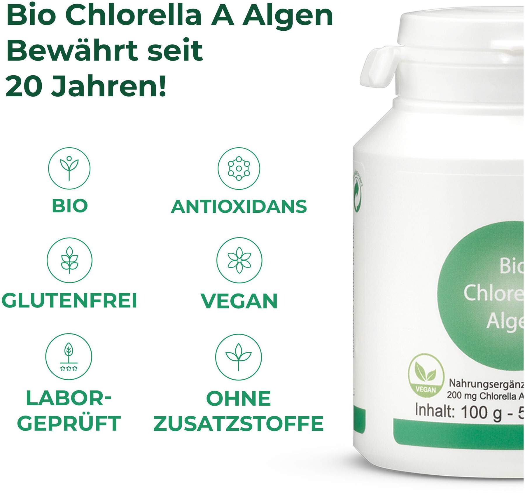 Bio Chlorella A 500 Tabletten