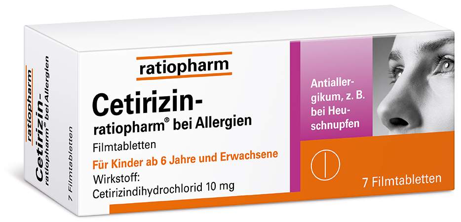 Cetirizin-Ratiopharm bei Allergien 7  Filmtabletten