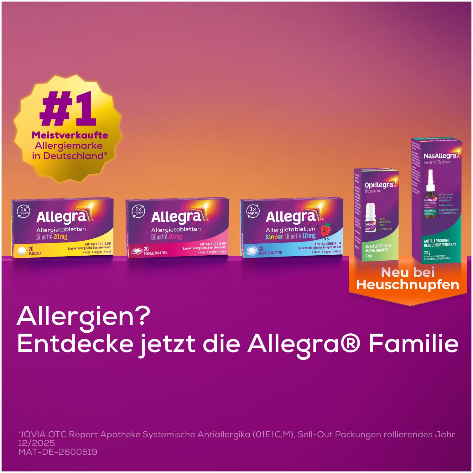 Allegra Allergietabletten 20 mg 2 x 20 Schmelztabletten