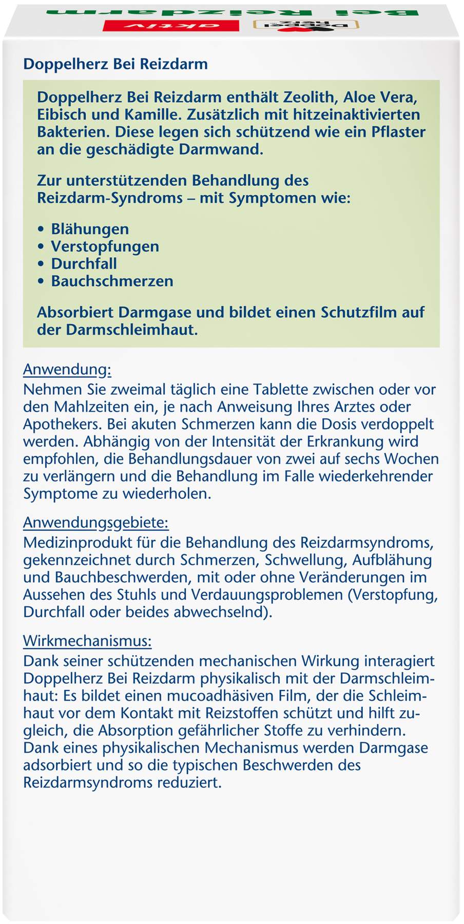 Doppelherz Aktiv bei Reizdarm 60 Tabletten