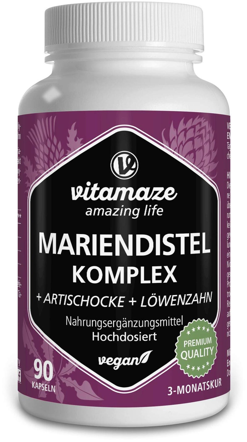 Mariendistel Komplex Artischocke + Löwenzahn 90 Kapseln