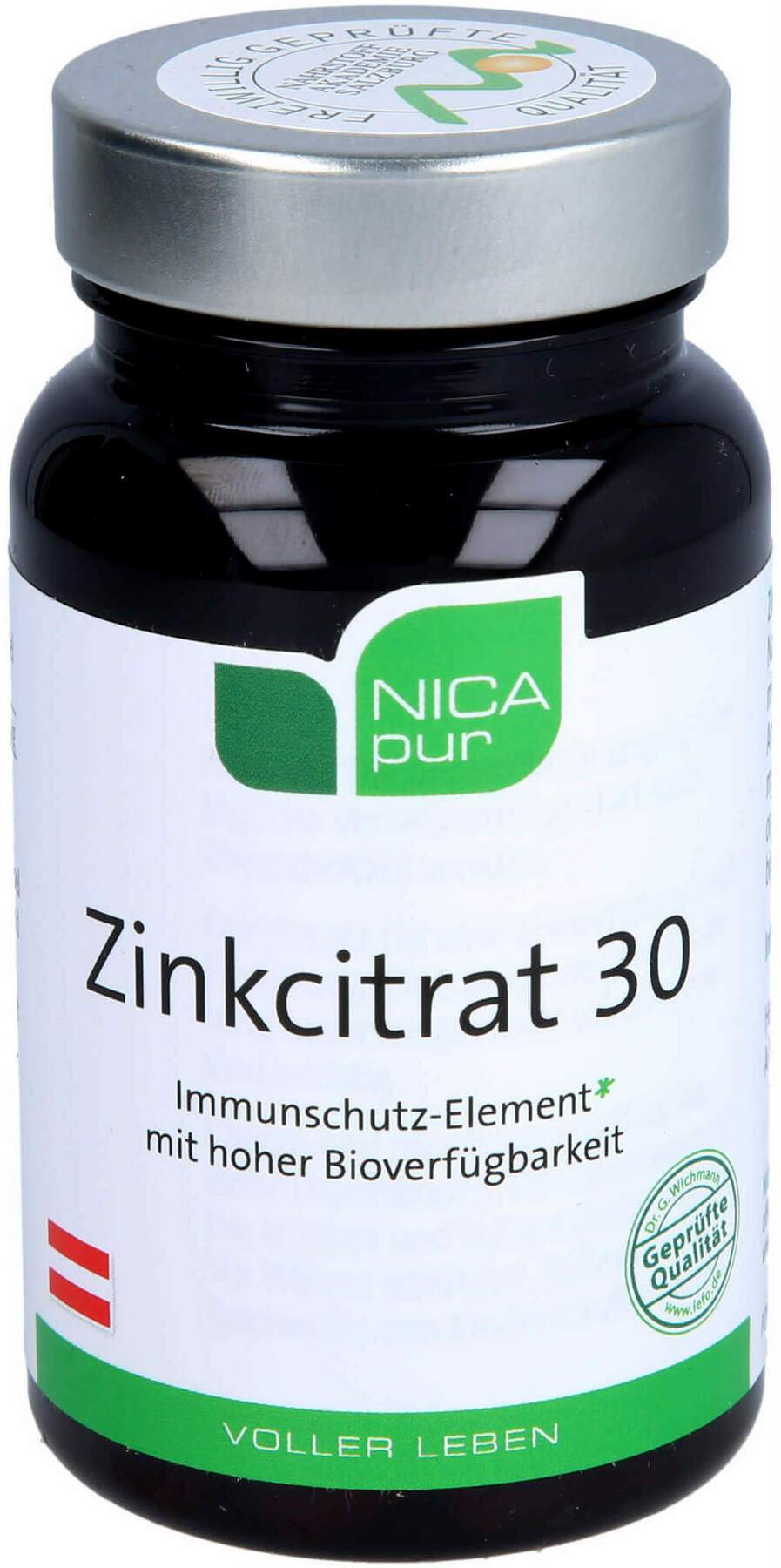Nicapur Zinkcitrat 60 Kapseln