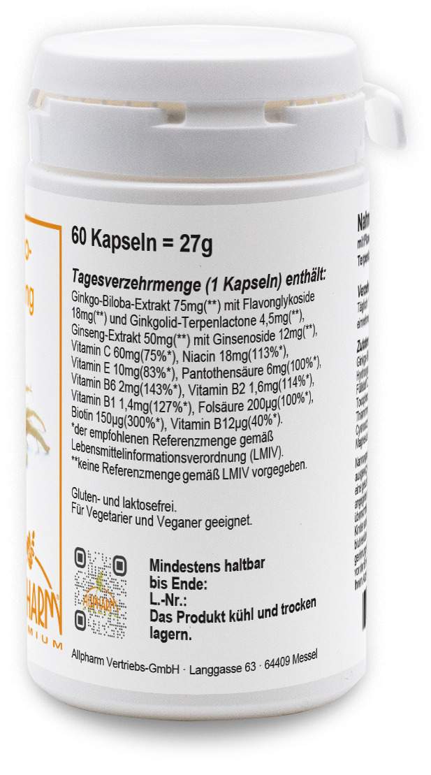 Ginkgo + Ginseng Premium Kapseln