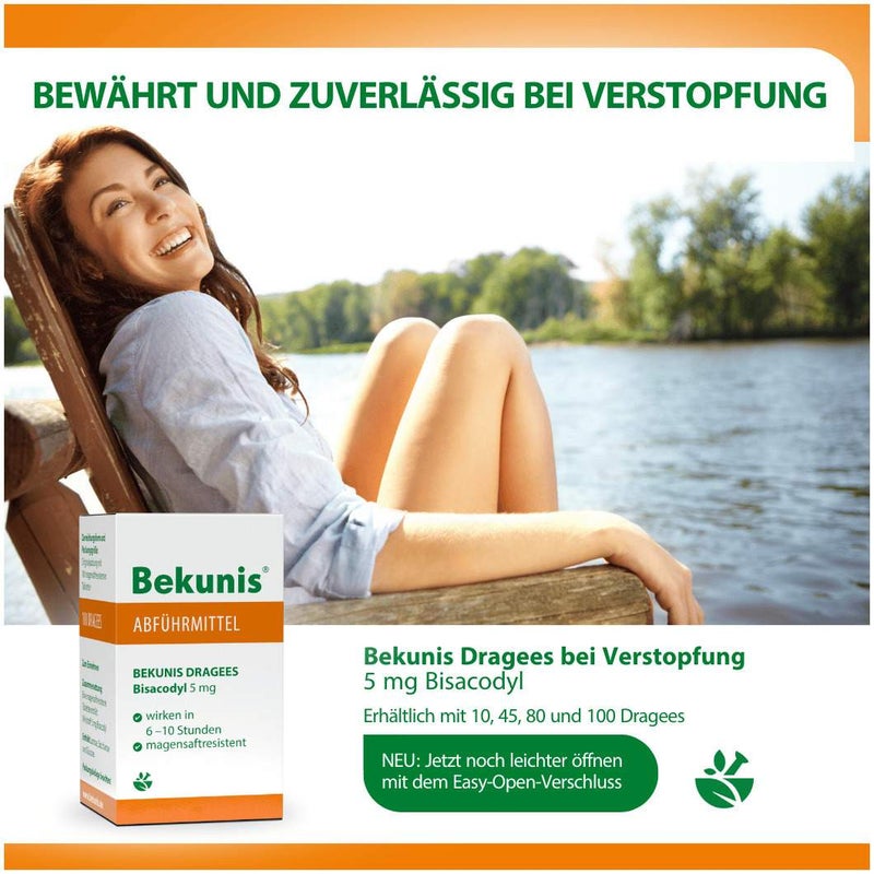 Bekunis Dragees Bisacodyl 5 mg 80 Magensaftresistente Tabl.