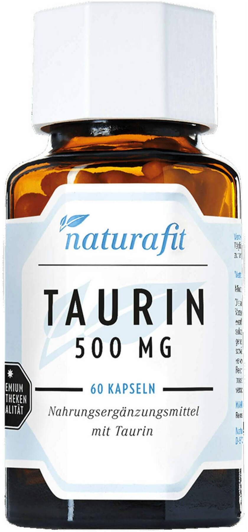 Naturafit Taurin 500 mg 60 Kapseln