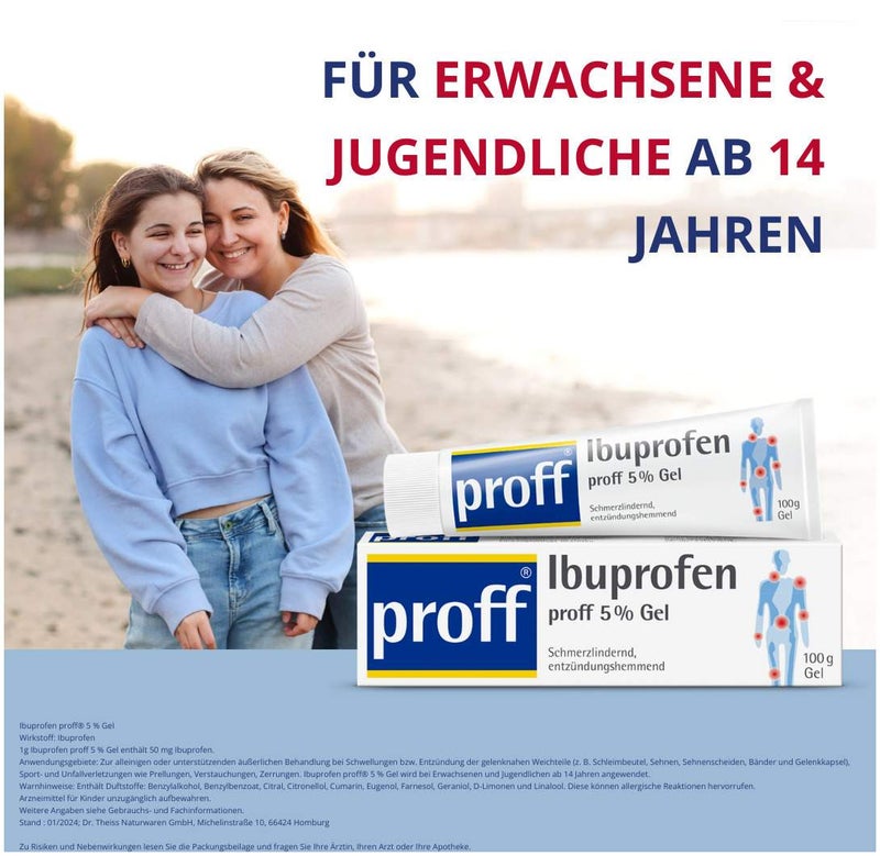 Ibuprofen proff 5% Gel 100 g