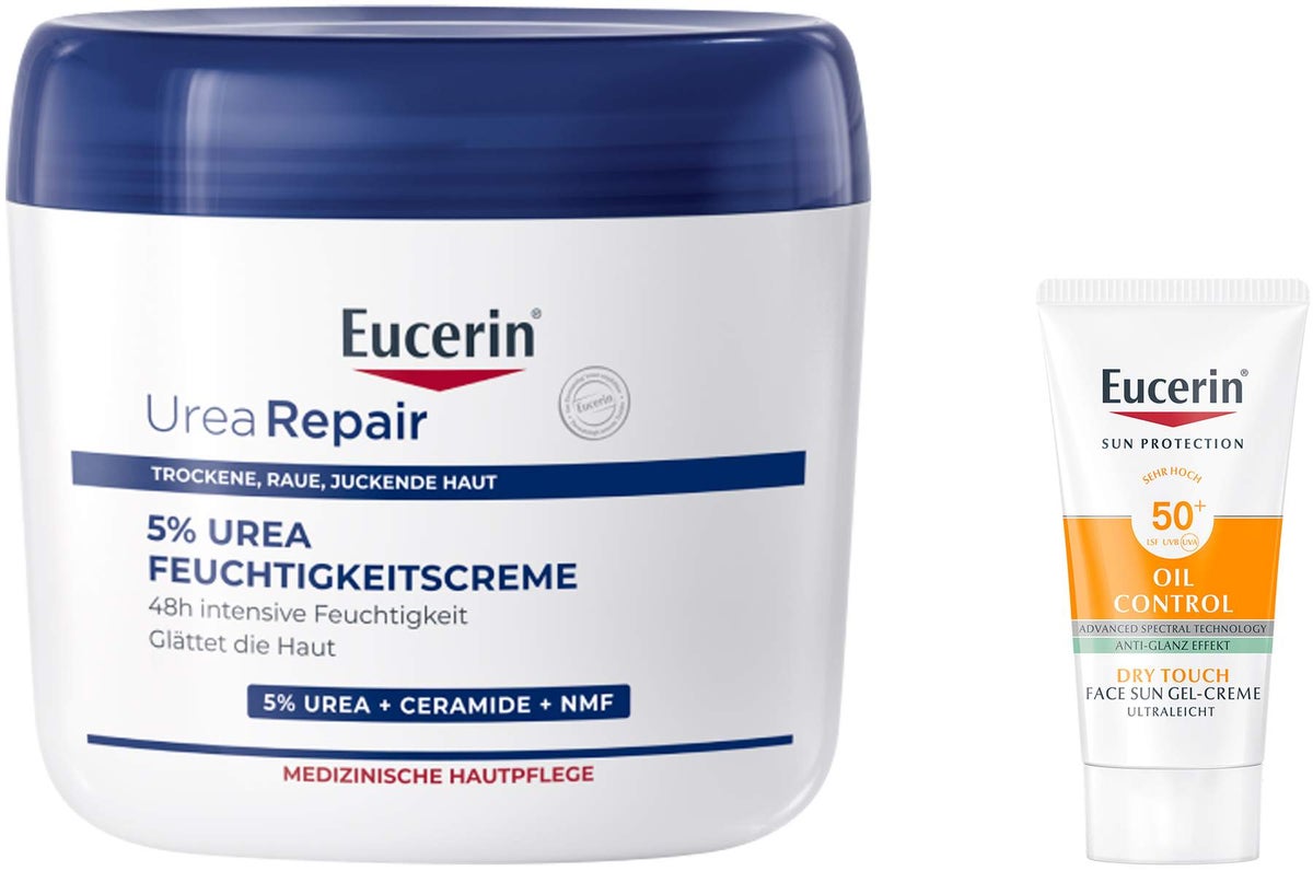 Eucerin UreaRepair PLUS Körpercreme 5% 450 ml + gratis Eucerin Sun Gel-Creme Oil Control 20 ml