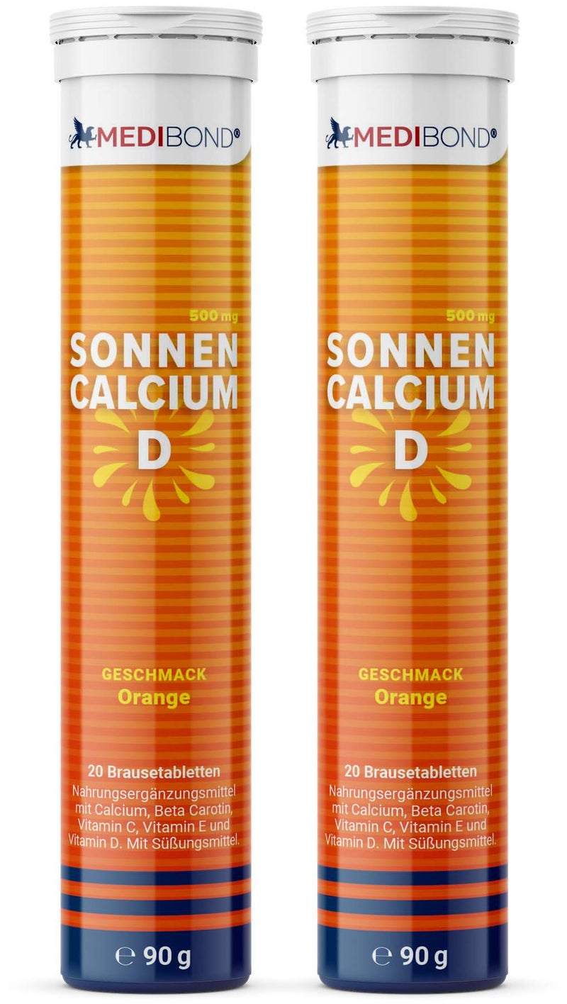 Sonnencalcium D Medibond Brausetabletten 2 x 20 Stück