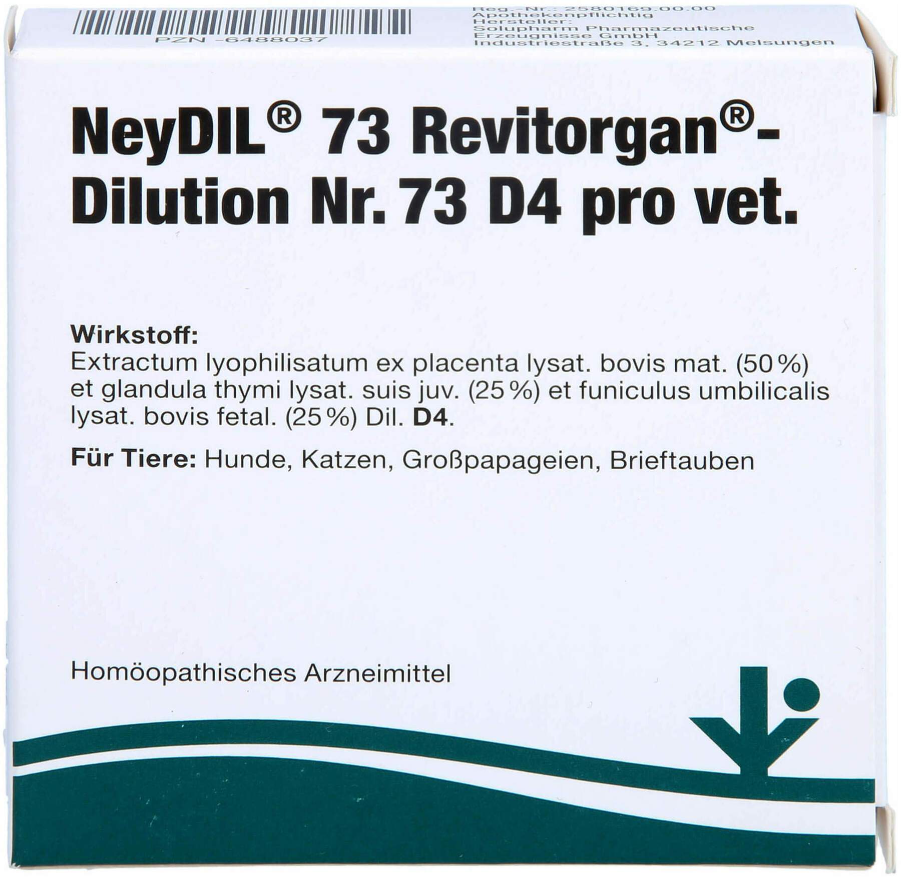 Neydil Nr.73 Revitorgan Dilution D 4 Pro Ampullen vet. 5 X 2 ml