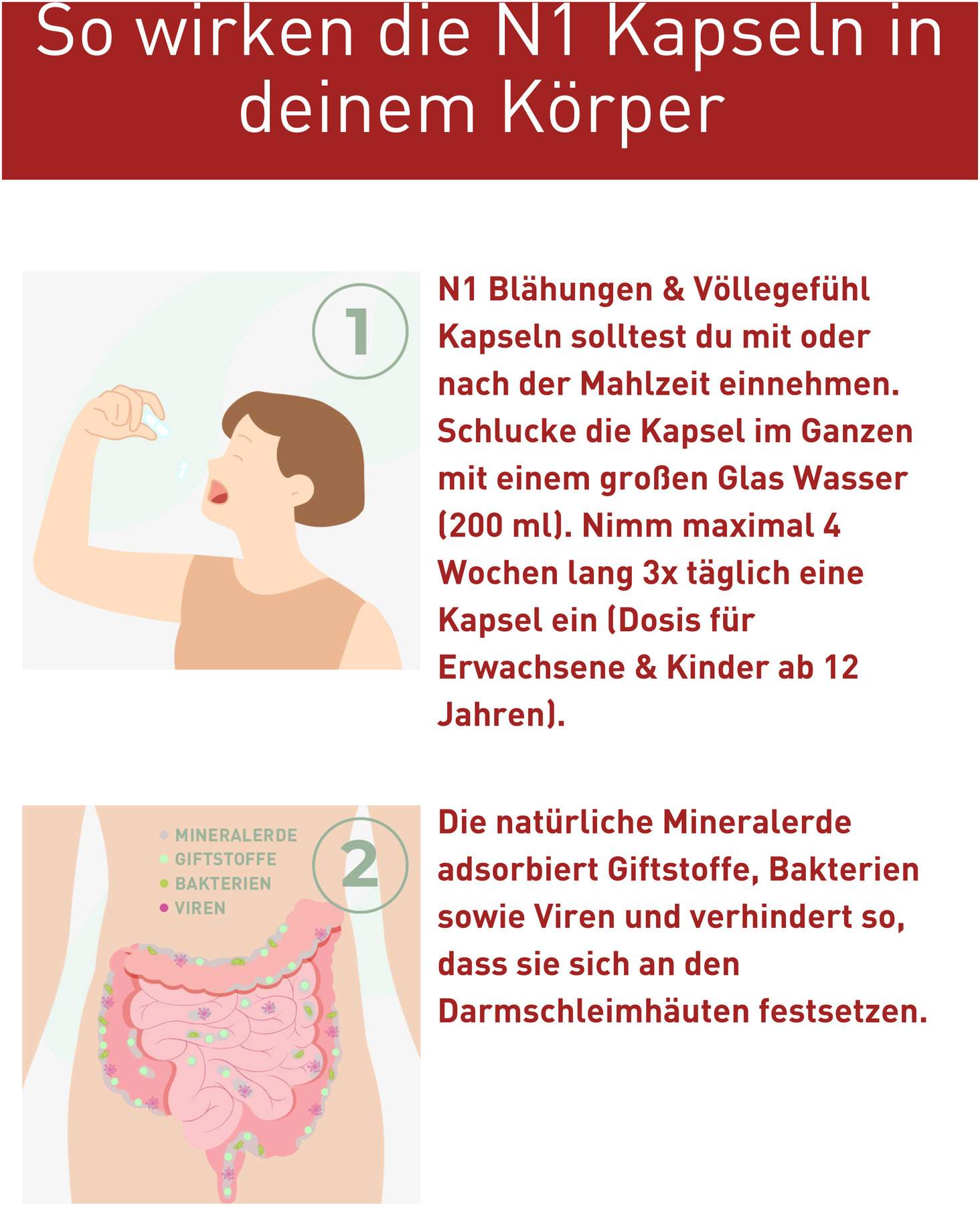 N1 Blähungen & Völlegefühl Kapseln 30 Stück