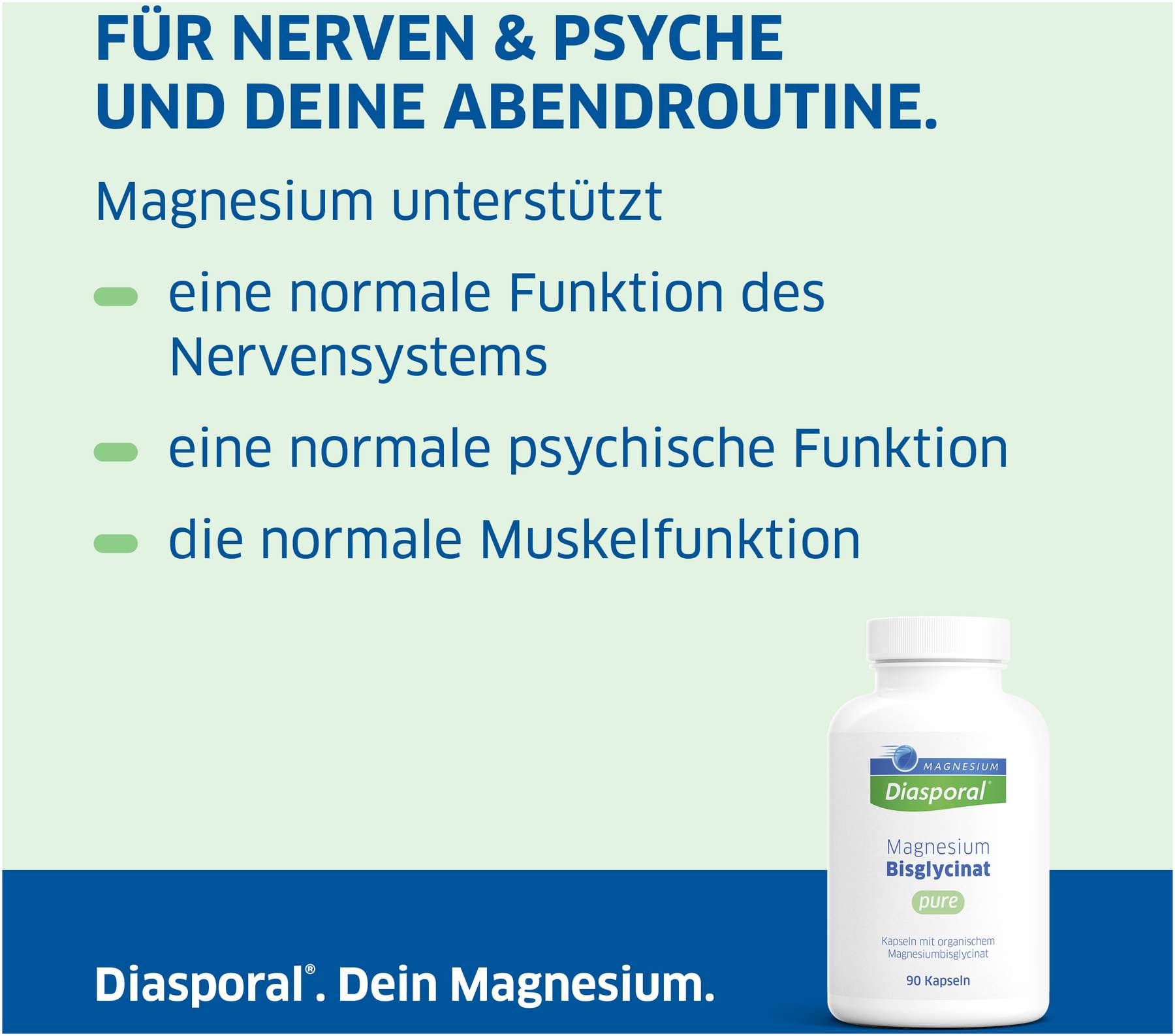 Magnesium Diasporal Bisglycinat pure 90 Kapseln