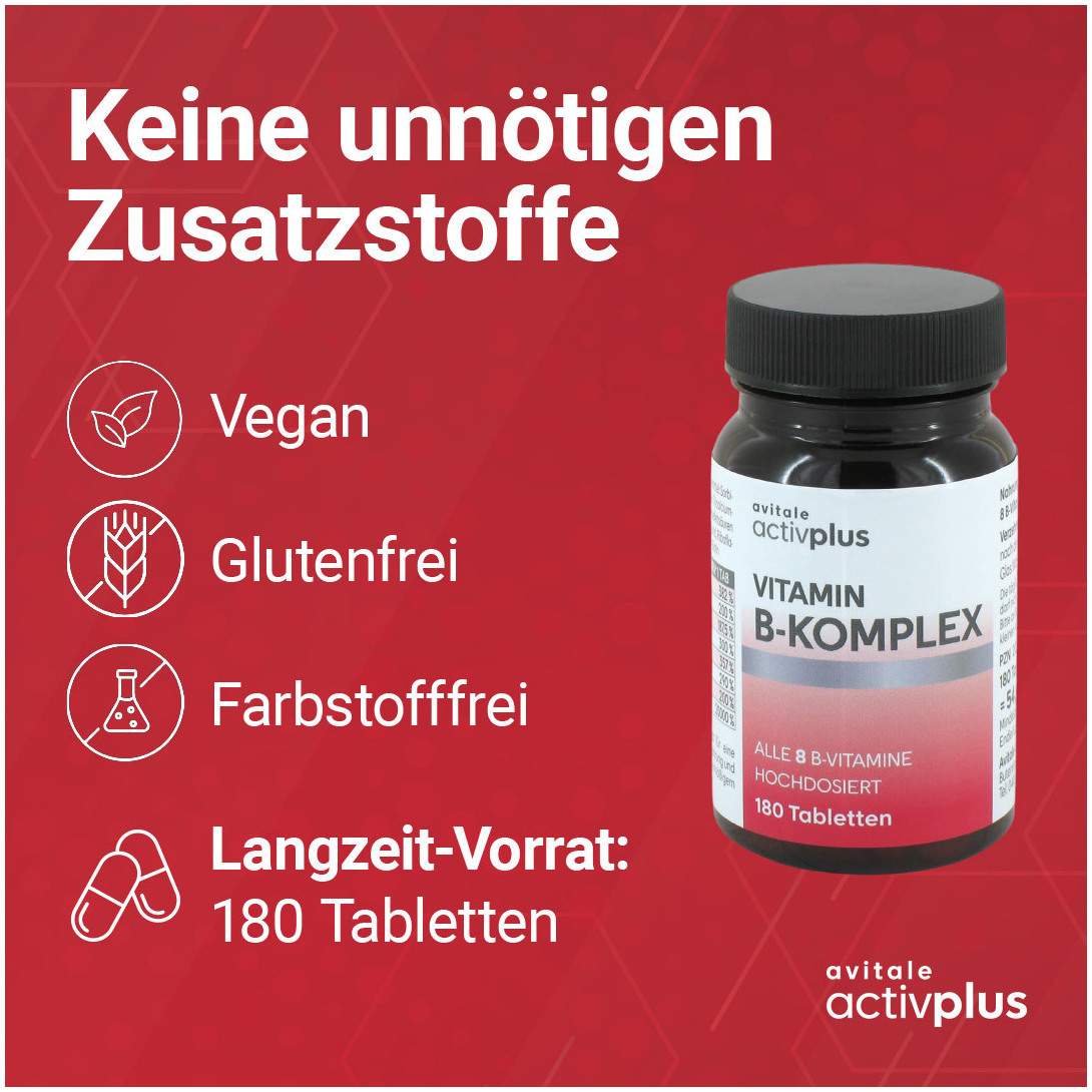 Activplus Vitamin B Komplex 180 Tabletten
