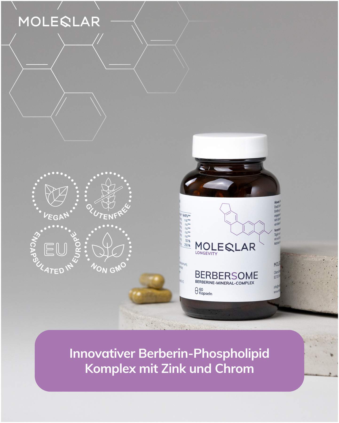 MoleQlar Berberine Mineral-Complex 60 Kapseln