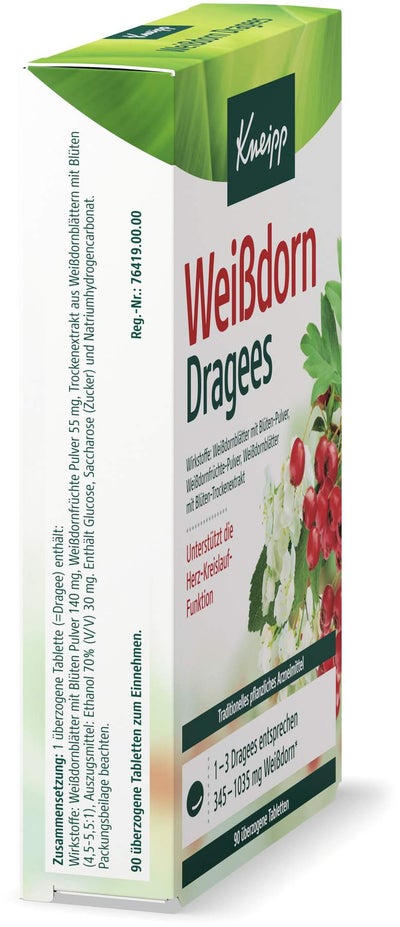 Kneipp Weißdorn 90 überzogene Tabletten