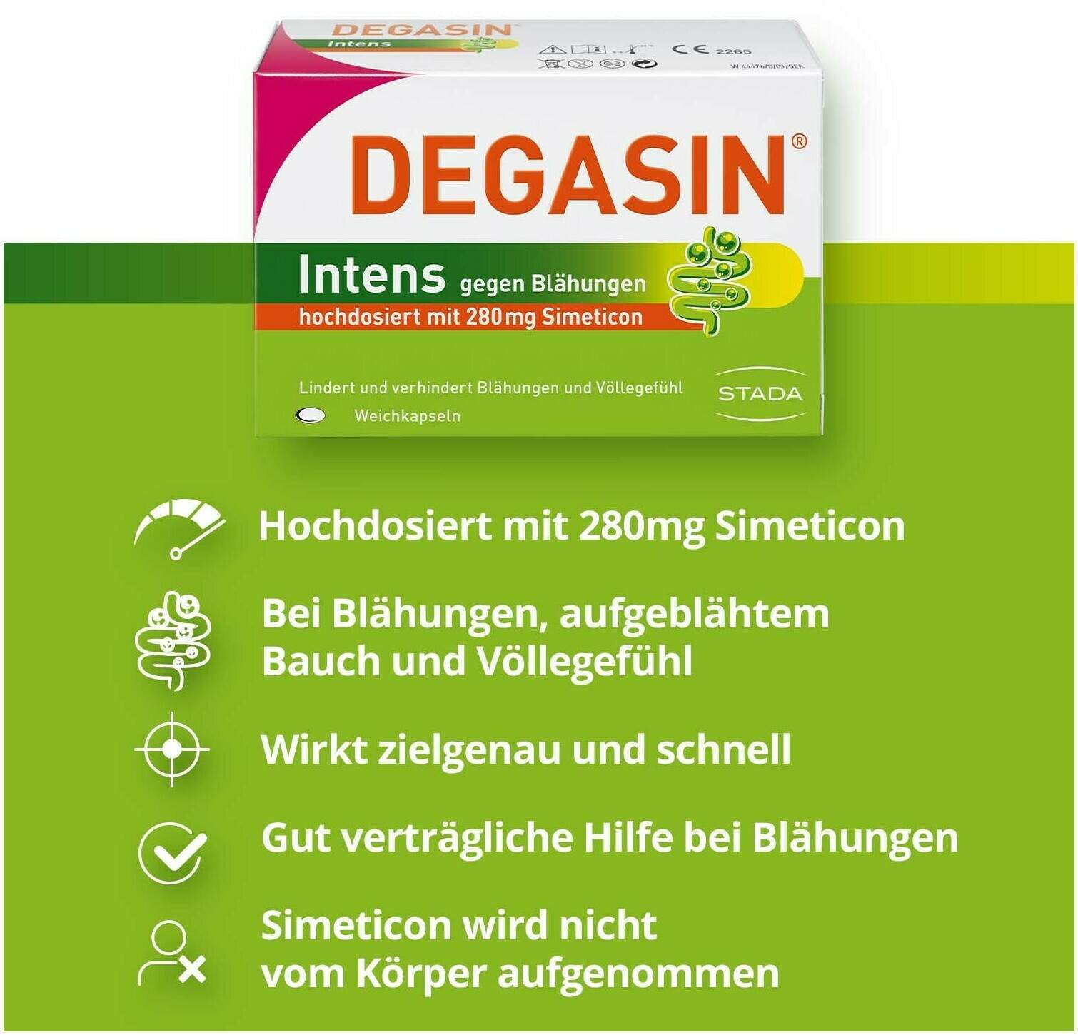 Degasin Intens 280 mg 32 Weichkapseln