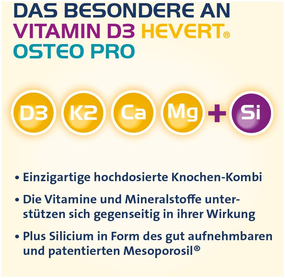 Vitamin D3 Hevert Osteo Pro 60 Filmtabletten