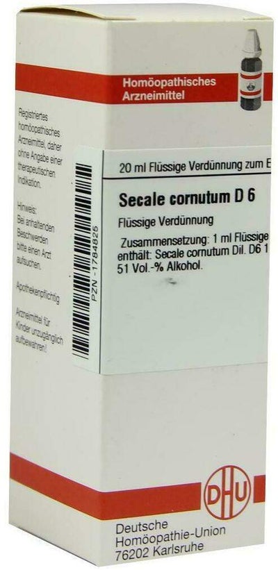 Dhu Secale Cornutum D6 20 ml Dilution