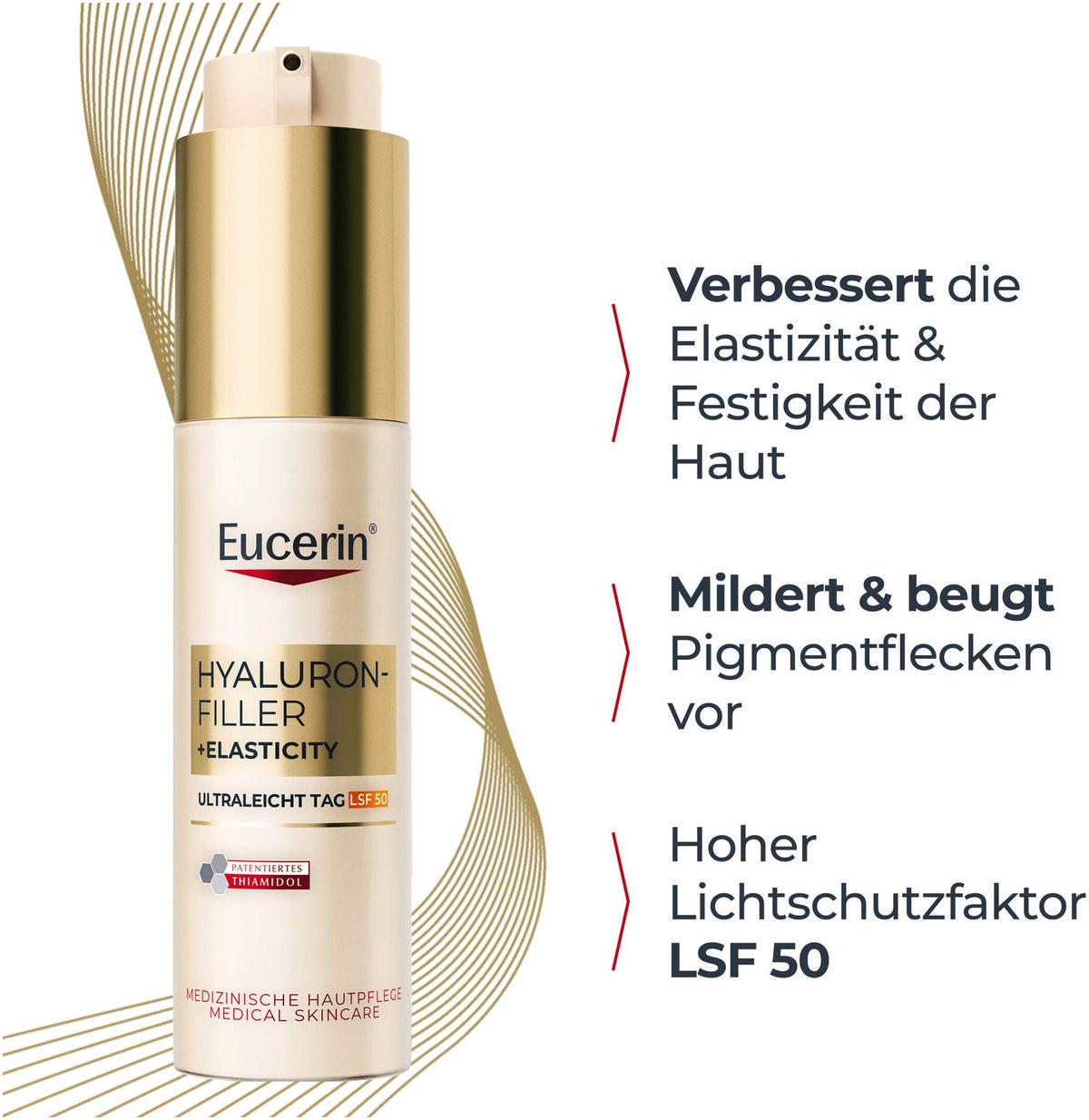 Eucerin Hyaluron-Filler + Elasticity Ultraleicht Tag LSF50 50 ml Creme