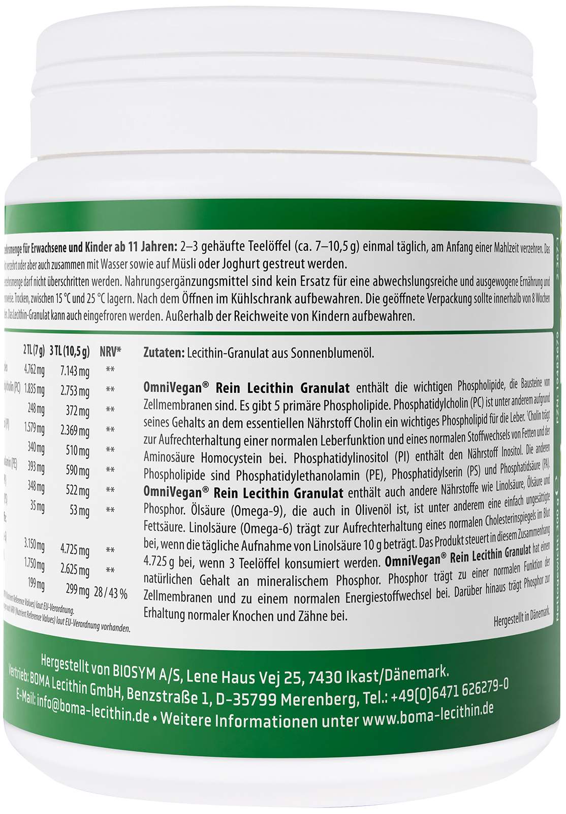 Omnivegan Rein Lecithin Granulat 300 G
