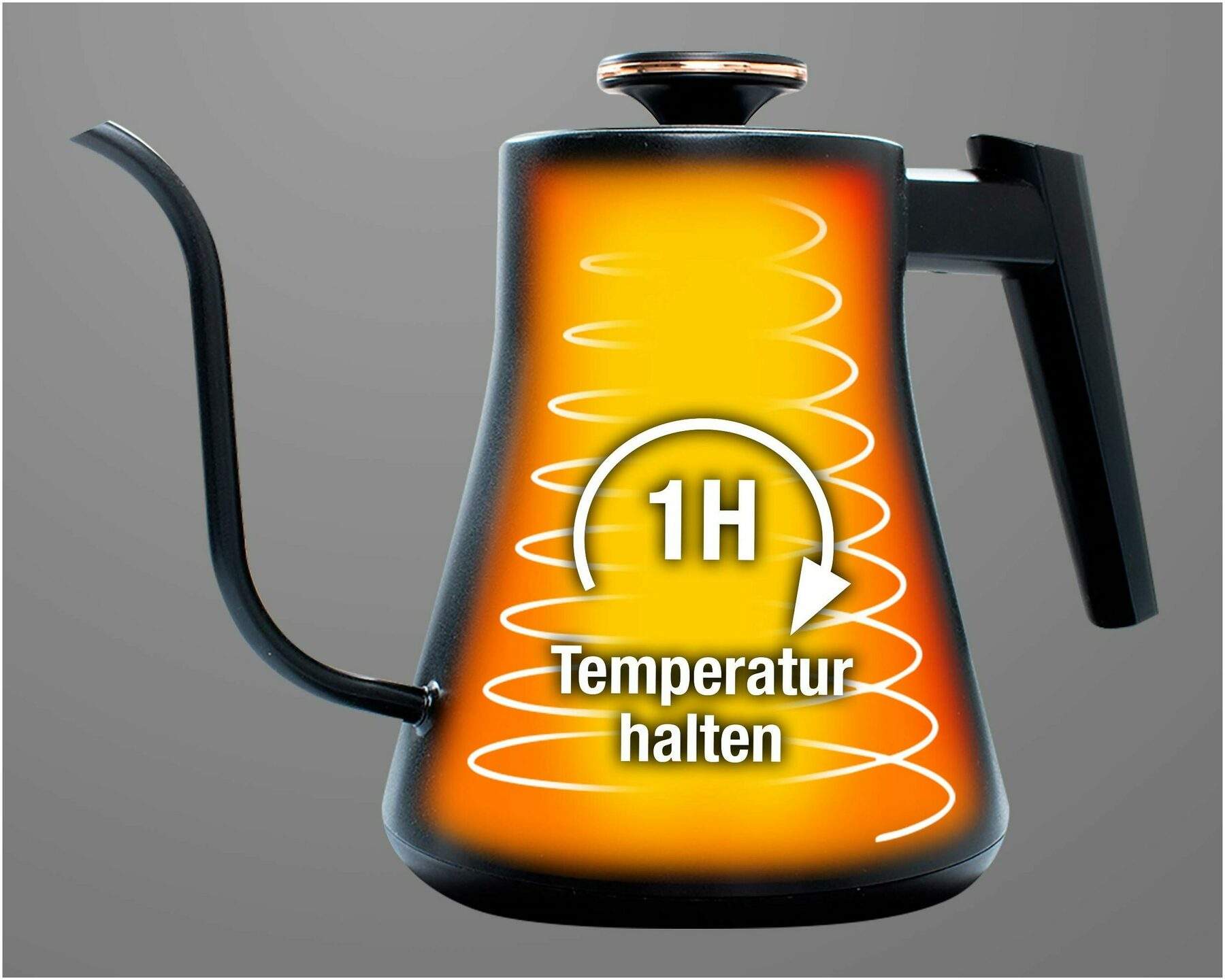 Edelstahl Wasserkocher mit Digitalanzeige