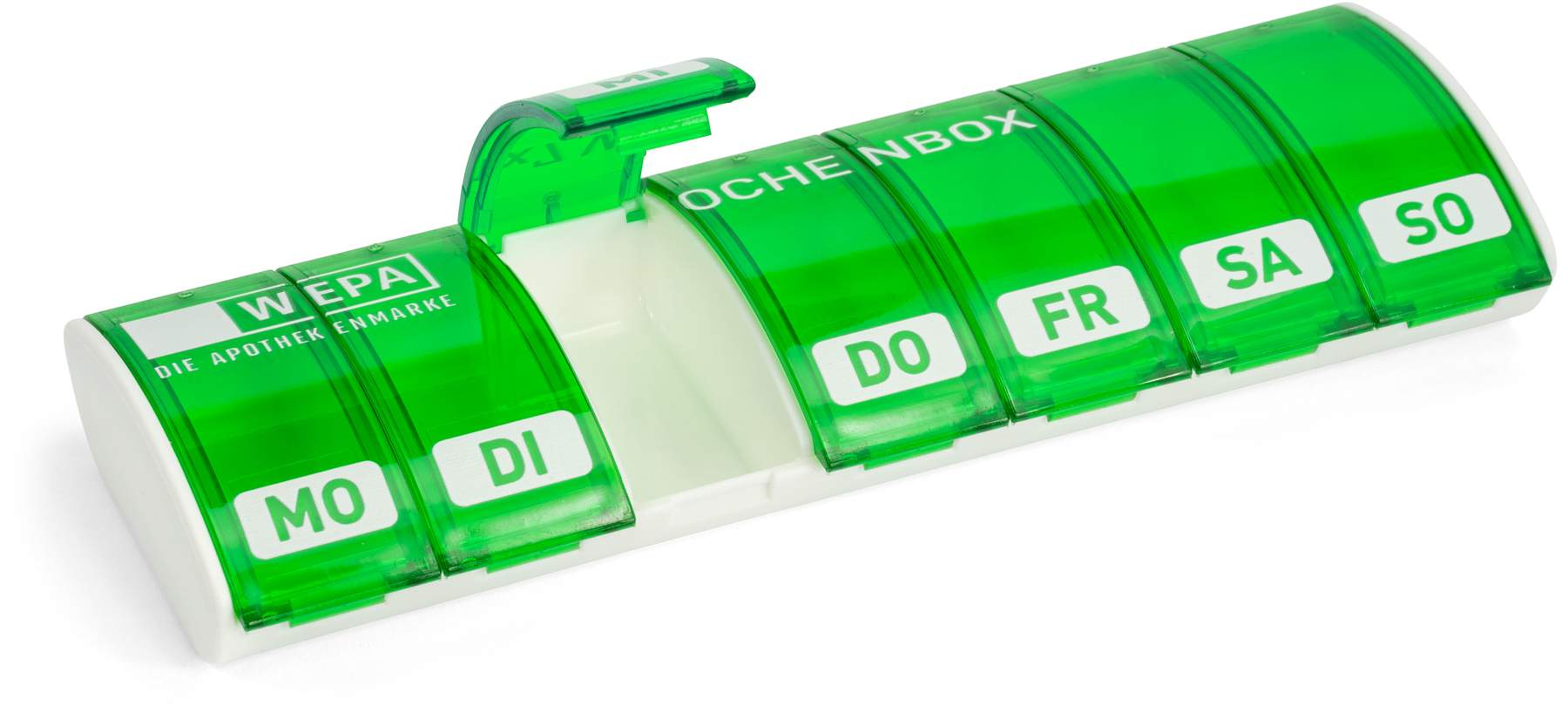 WEPA 1x7 Wochenbox Grün + UV-Schutz