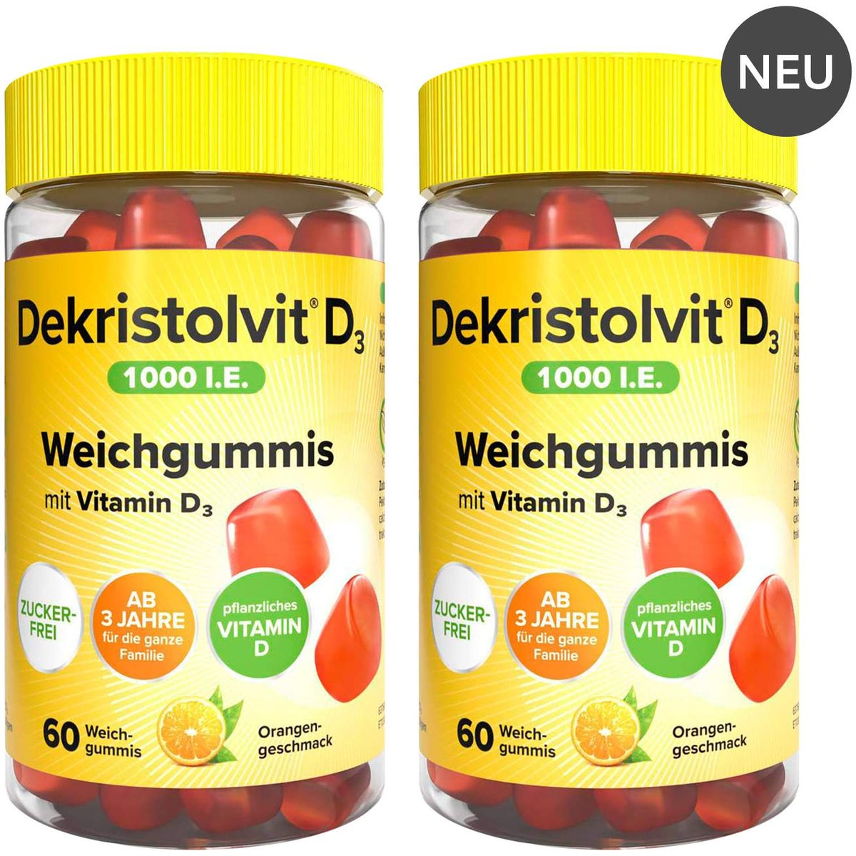 Dekristolvit D3 1000 I.E. 2 x 60 Weichgummis