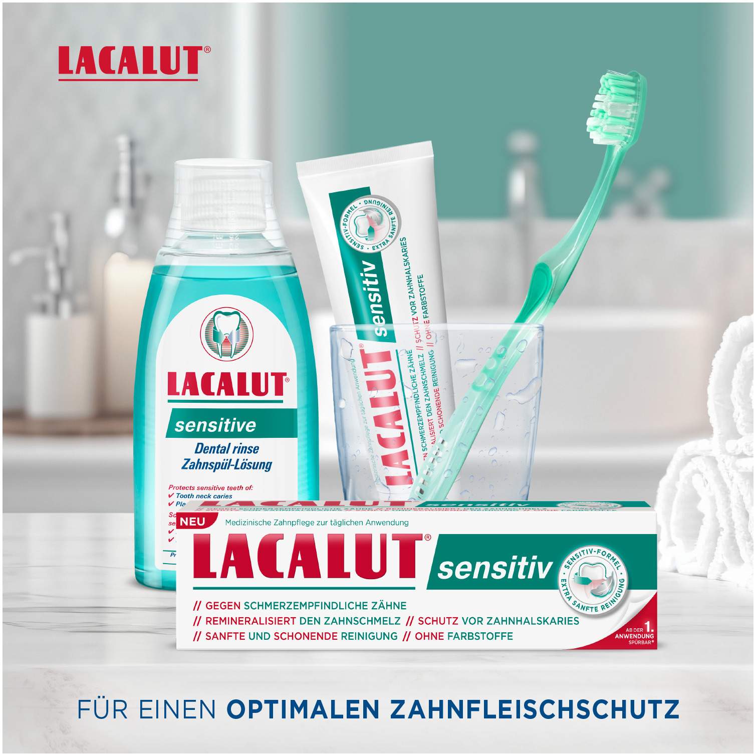 Lacalut sensitiv Zahncreme 75 ml