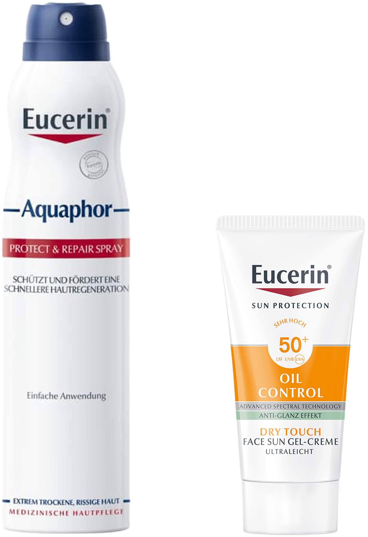 Eucerin Aquaphor Spray 250 ml + gratis Eucerin Sun Gel-Creme Oil Control 20 ml