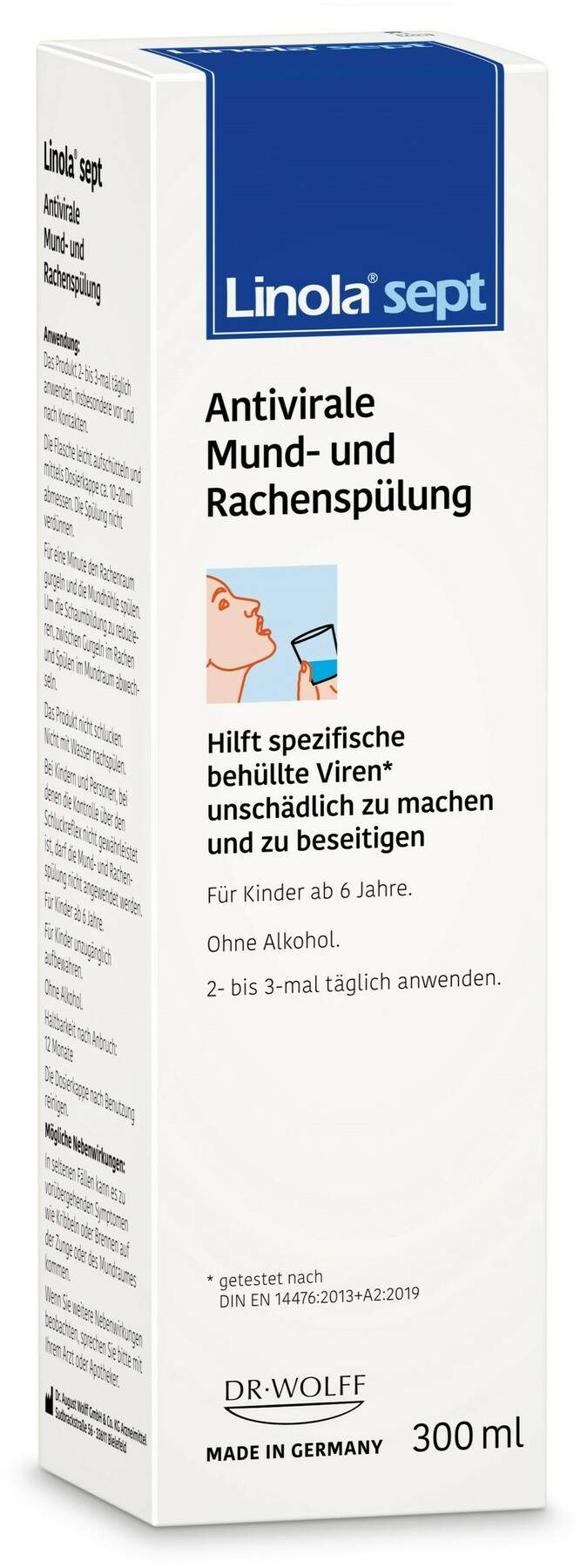 Linola sept Antivirale Mund- und Rachenspülung 300 ml
