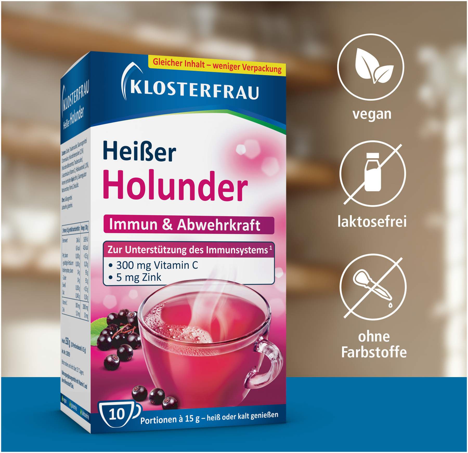 Klosterfrau Broncholind Heißer Holunder Granulat
