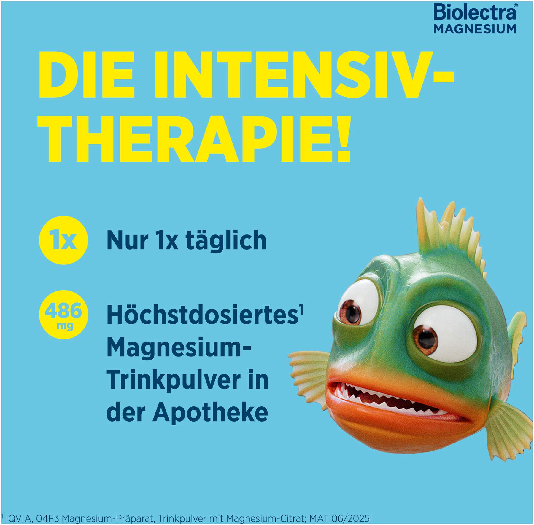 Biolectra Magnesium 486 mg intens Trinkpulver Orange-Mango 20 Stück