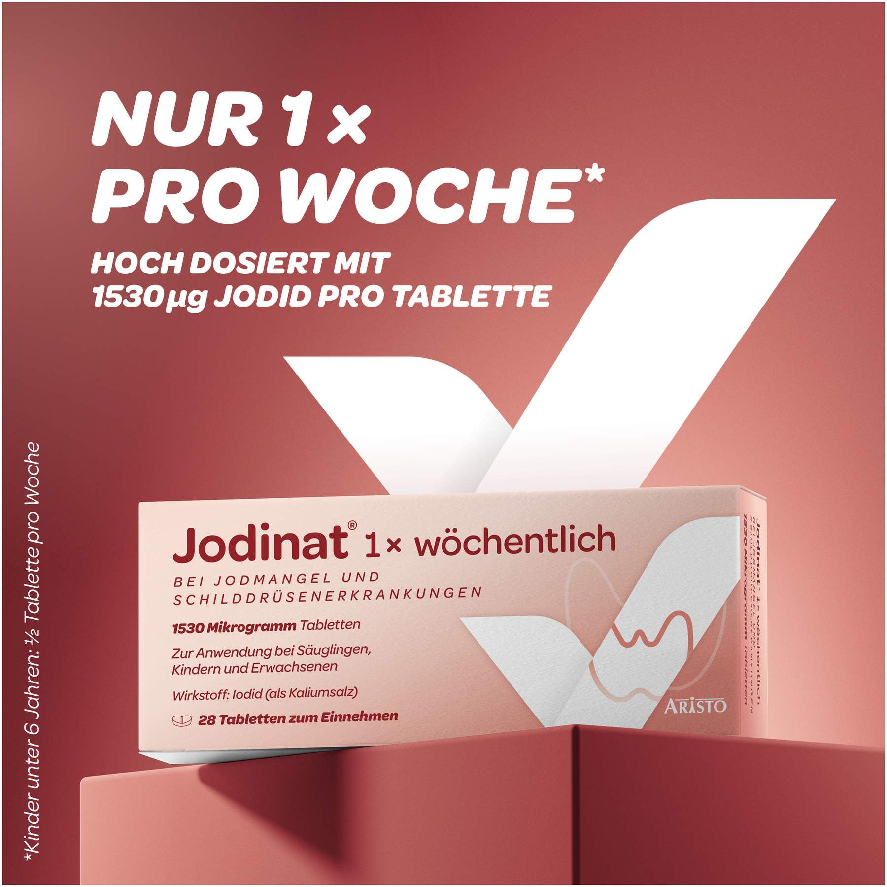 Jodinat 1x wöchentlich 1530 Mikrogramm 28 Tabletten