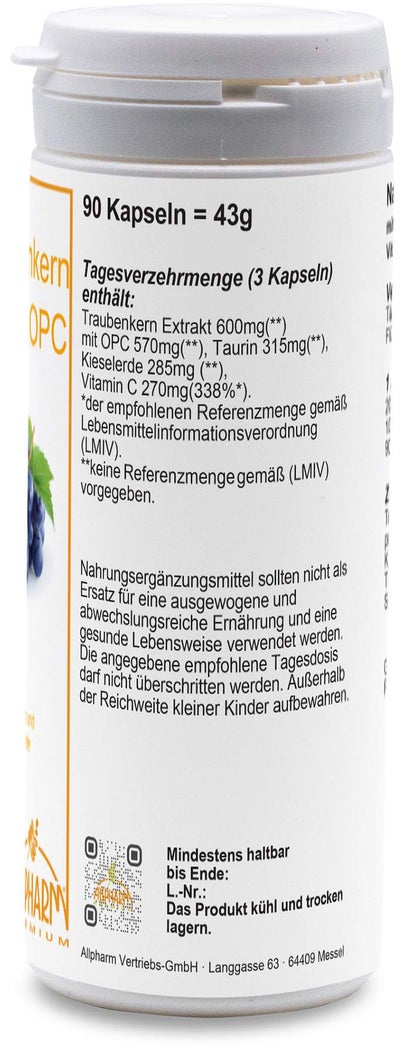 Traubenkernextrakt Opc 90 Kapseln