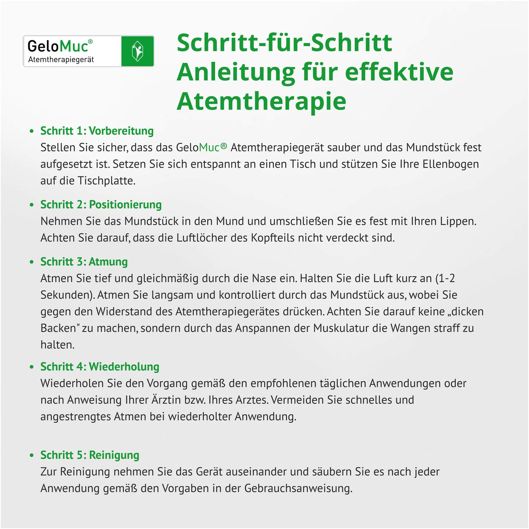 Gelomuc Atemtherapiegerät 1 Stück