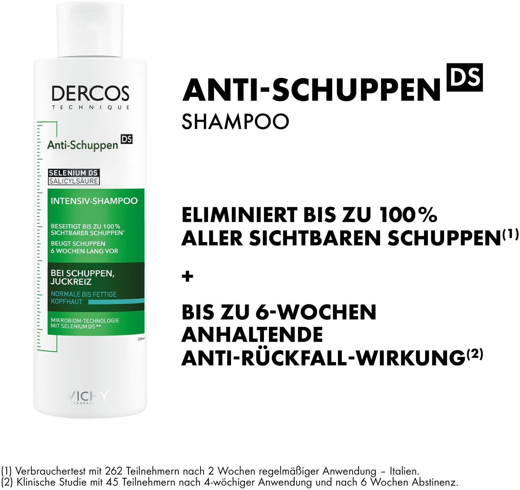 Vichy Dercos Anti-Schuppen Shampoo fettige Kopfhaut Nachfüllpack 390 ml