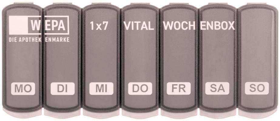 WEPA 1x7 Vital Wochenbox in grau 1 Stück