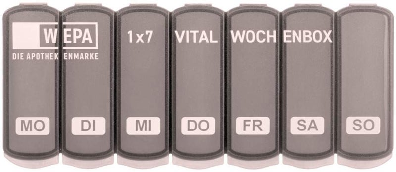 WEPA 1x7 Vital Wochenbox in grau 1 Stück