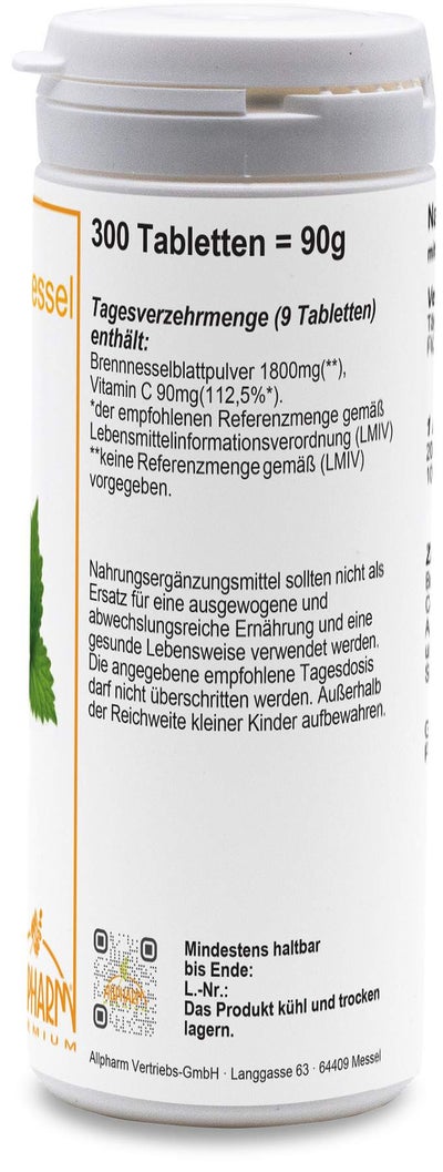Brennessel Tabletten 300 Tabletten