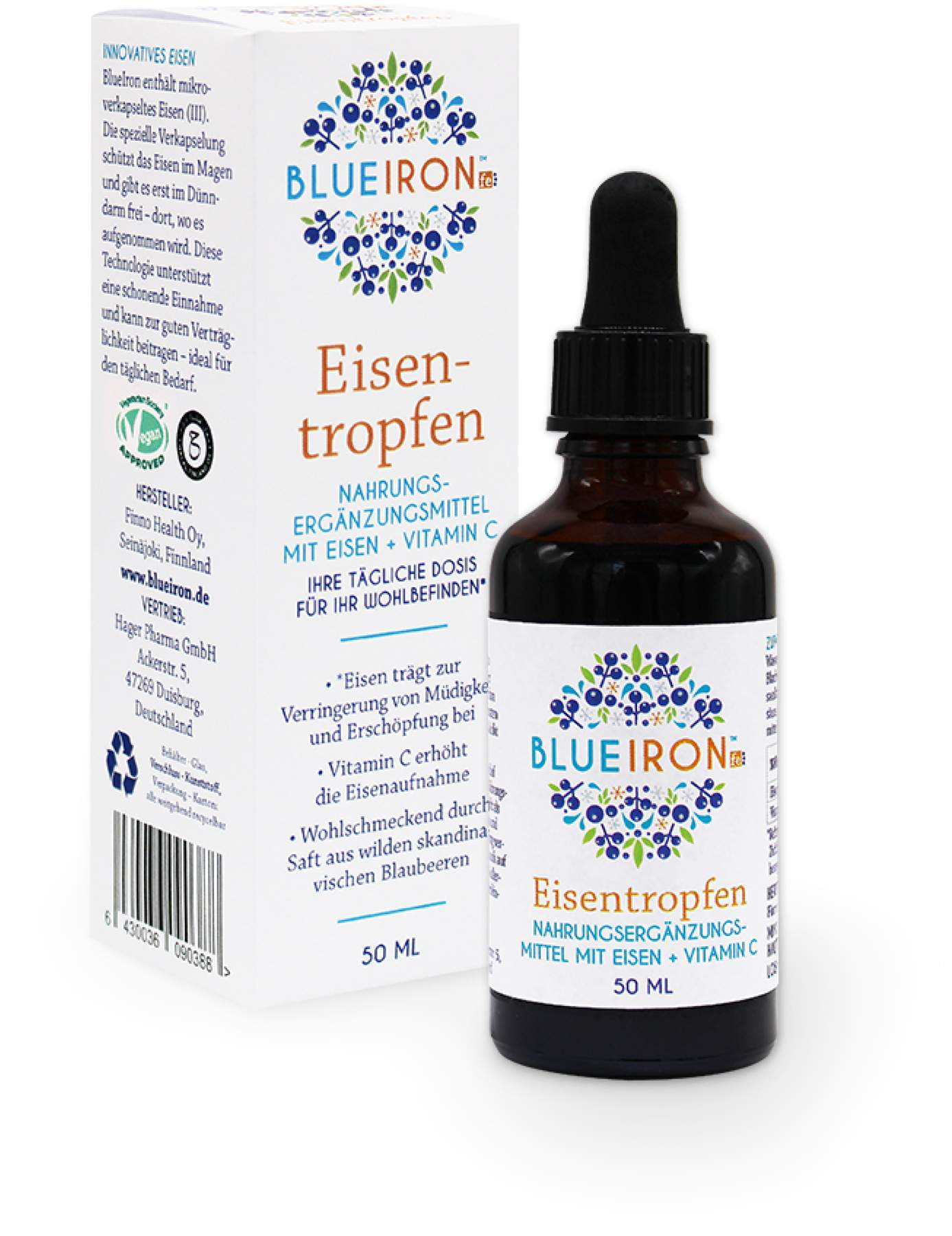 BlueIron Eisentropfen + Vitamin C 50 ml