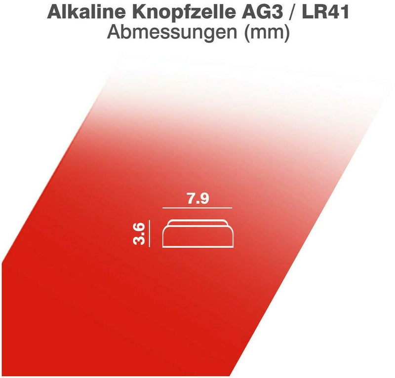 AG3-LR41 ALKALINE KNOPFZELLE 2 St.Alkaline AG3 - LR41-LR736-392-BP2