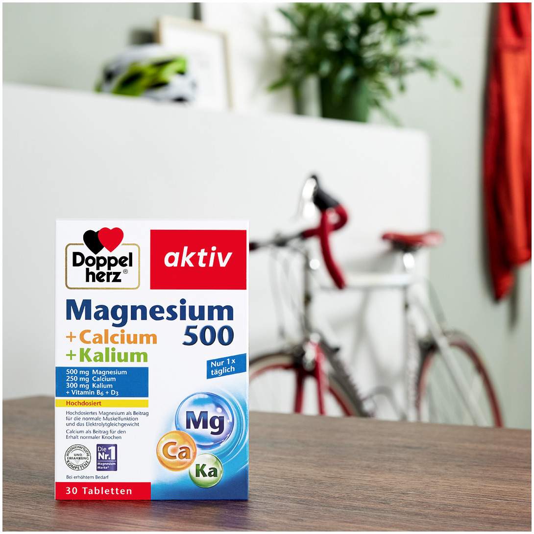 Doppelherz Aktiv Magnesium 500+calcium+kalium Tabletten 100  Stück