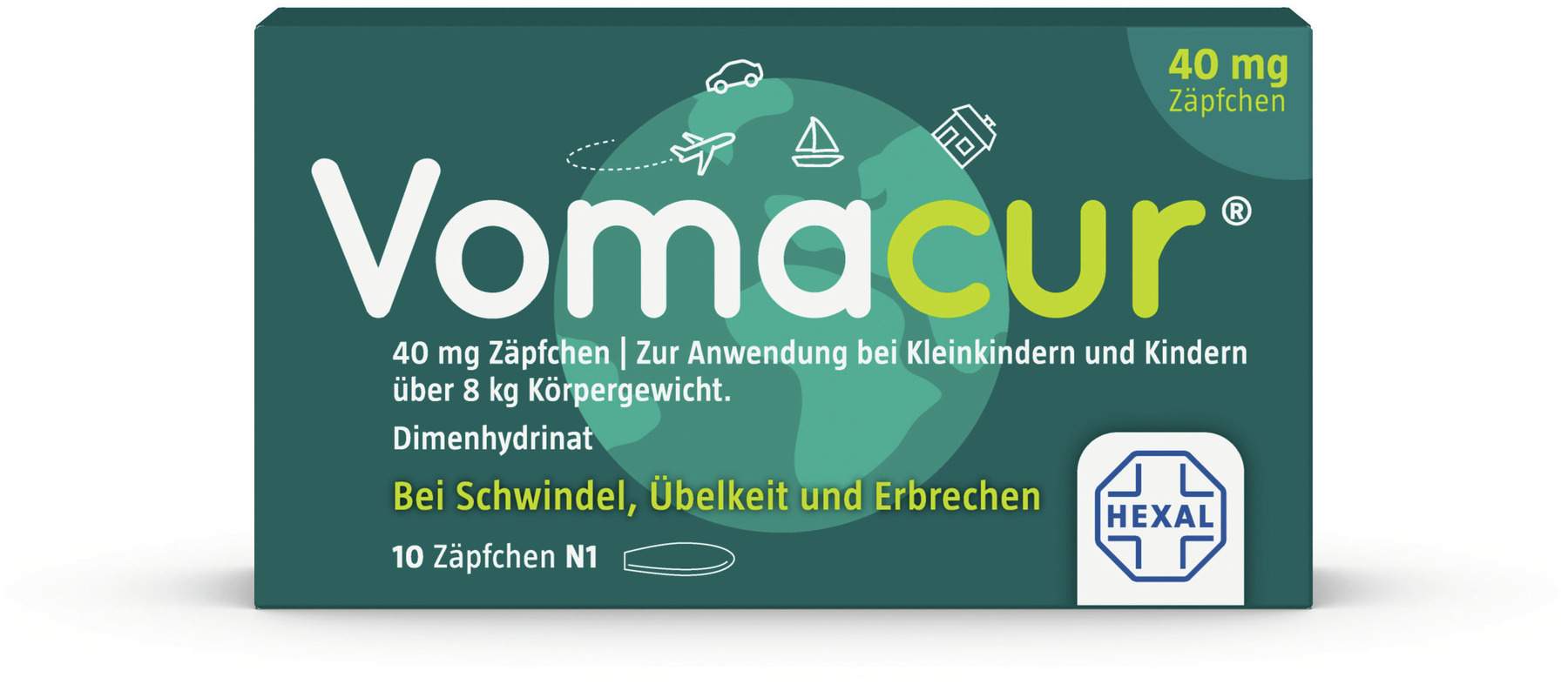 Vomacur 40 10 Zäpfchen