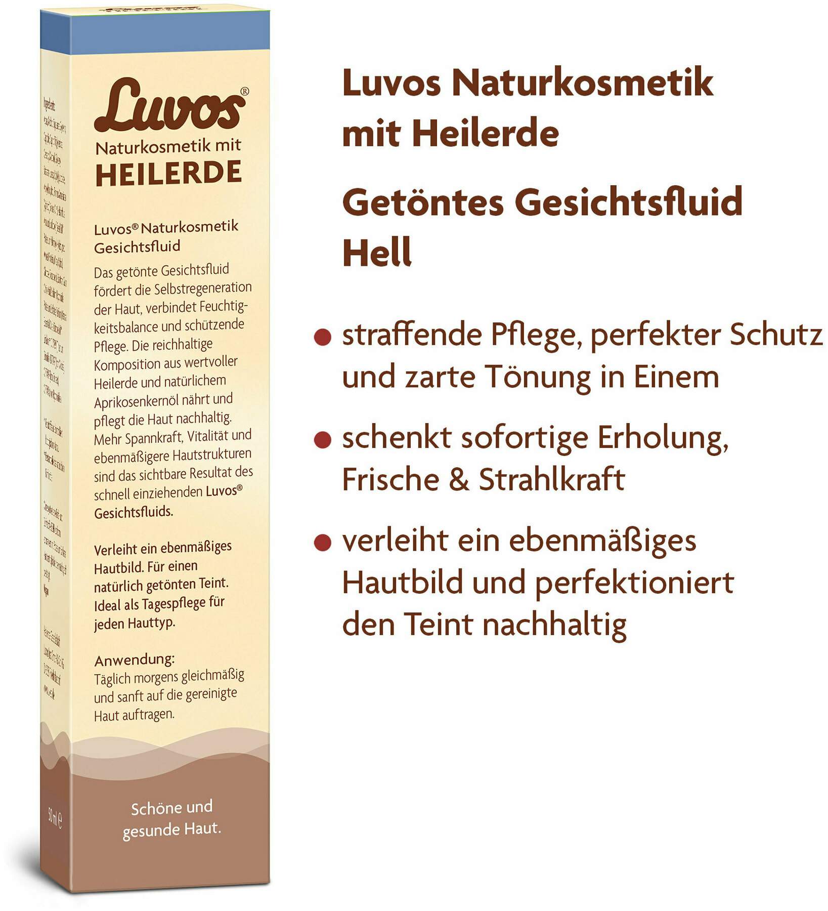 Luvos Naturkosmetik Getöntes Gesichtsfluid Hell 50 ml