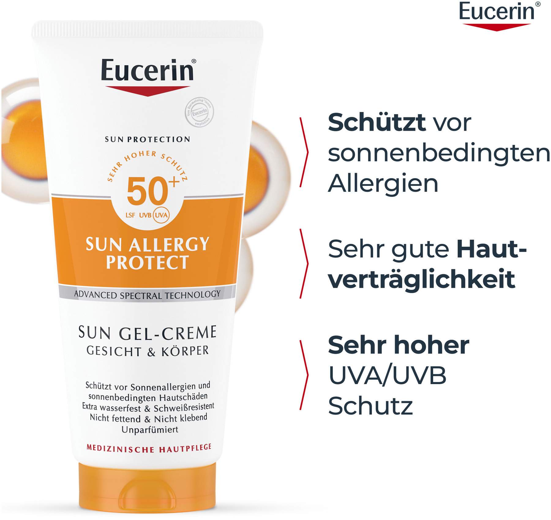 Eucerin Sun Allergy Protect Sun Gel-Creme LSF 50+ 200 ml