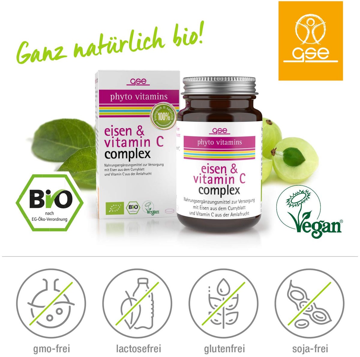 Eisen & Vitamin C Complex Bio 60 Tabletten