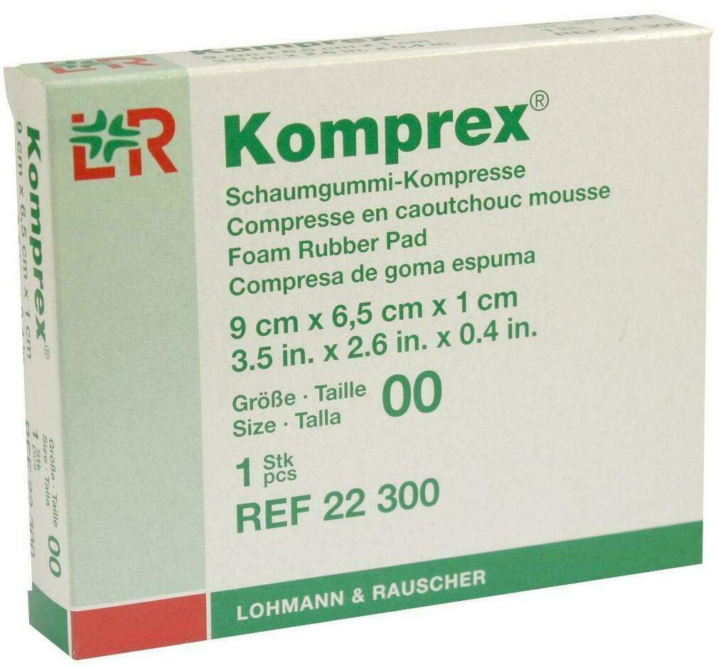 Komprex Schaumgummi Kompresse Gr. 00 Oval