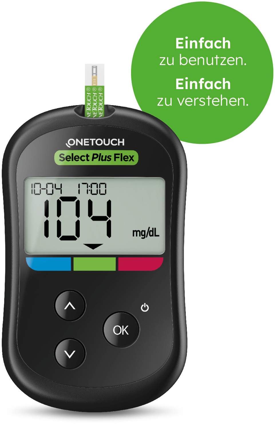 One Touch Select Plus Flex Blutzuckermessgerät mg Je Dl