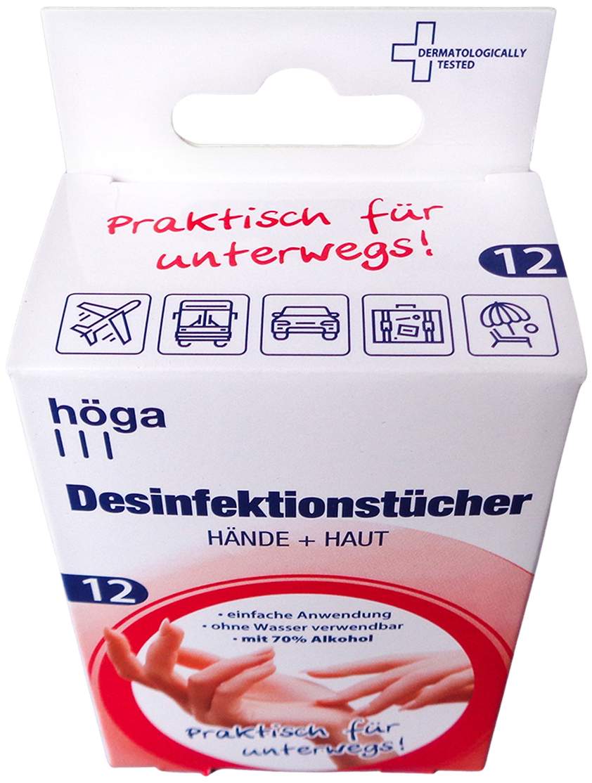 Desinfektionstücher Hände+haut