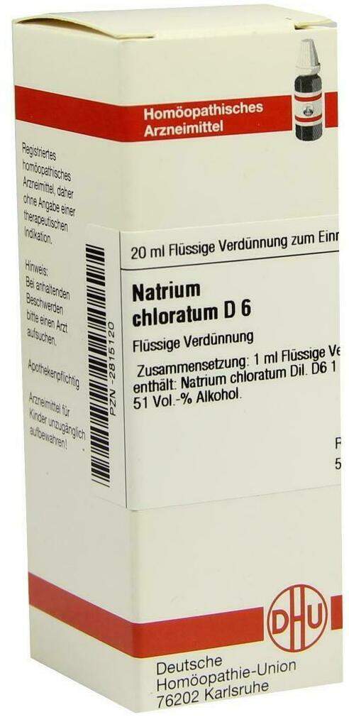 Dhu Natrium Chloratum D6 20 ml Dilution