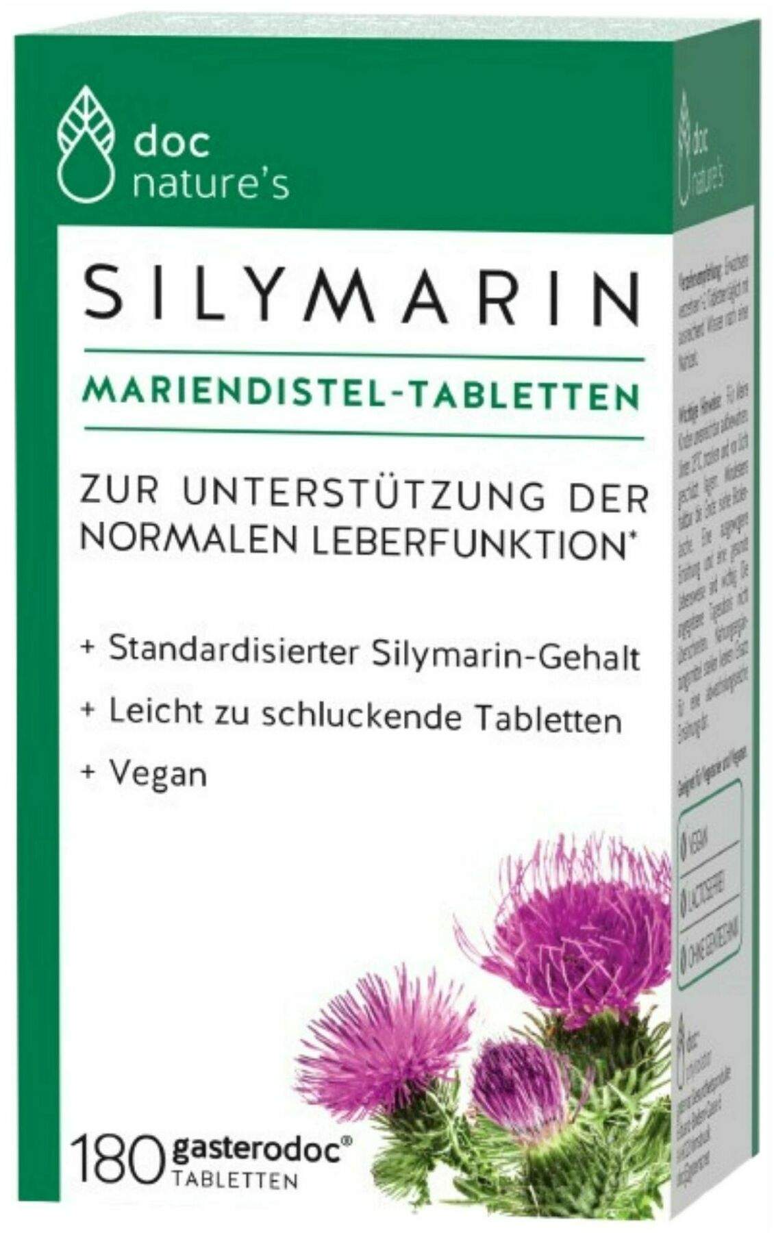 Gasterodoc Silymarin Mariendistel 180 Tabletten